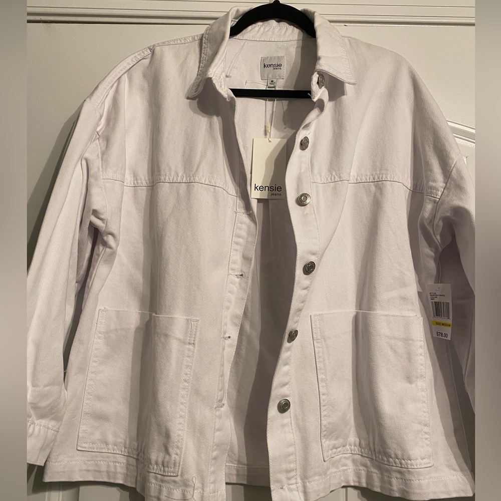 Kensie White Denim Jacket